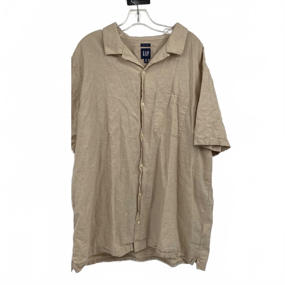 GAP Beige Button-Up Shirt Casual | Mens XXL